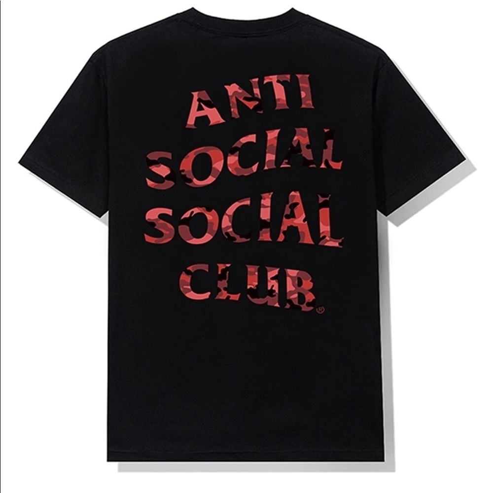anti social social club wildlife black tee